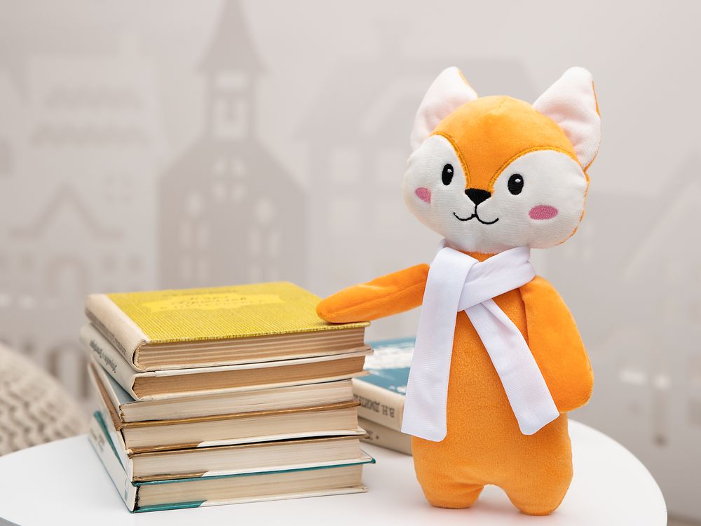 Мягкая игрушка Beastie Toys, лисенок с белым шарфом в Нижнем Новгороде